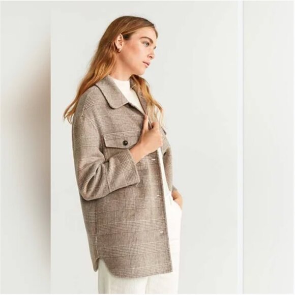 Mango Wool Blend Oversized Shacket - Picture 4 of 6